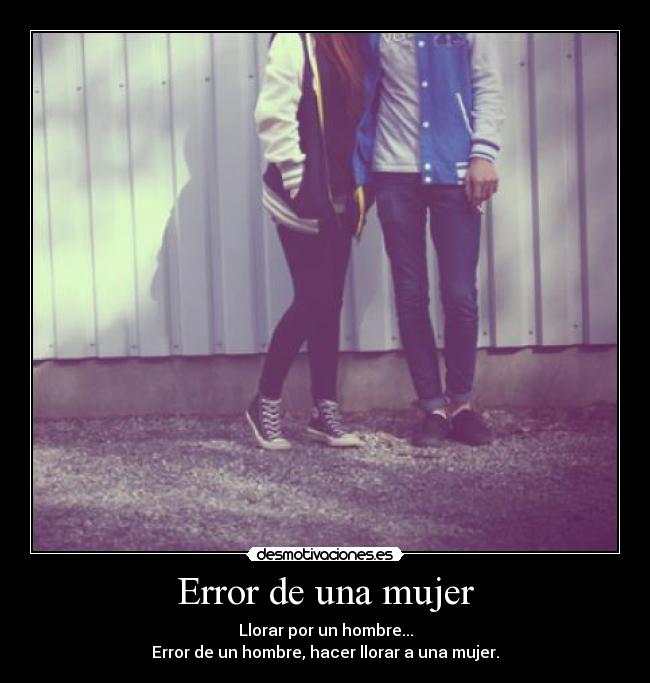 Error de una mujer -