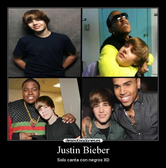 Justin Bieber - Solo canta con negros XD