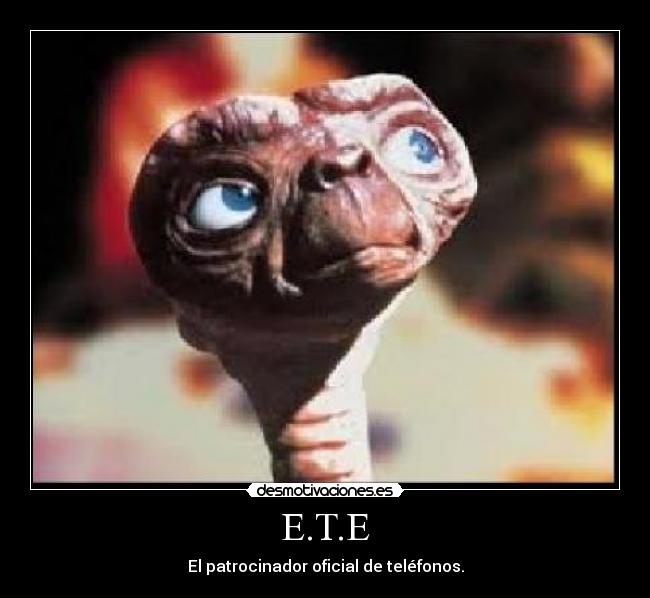 E.T.E - El patrocinador oficial de teléfonos.