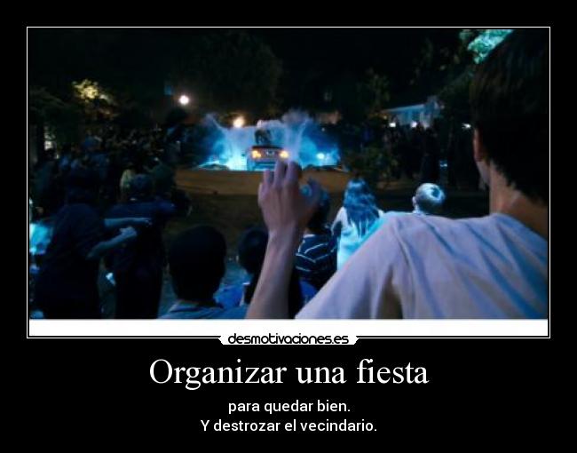 Organizar una fiesta -