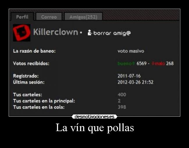 La vín que pollas -