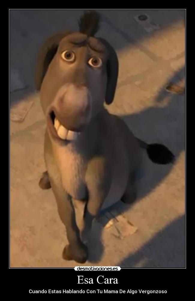 Esa Cara - Cuando Estas Hablando Con Tu Mama De Algo Vergonzoso