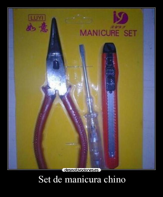Set de manicura chino -