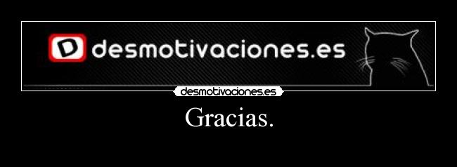 Gracias. - 