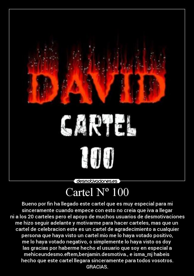 Cartel Nº 100 -