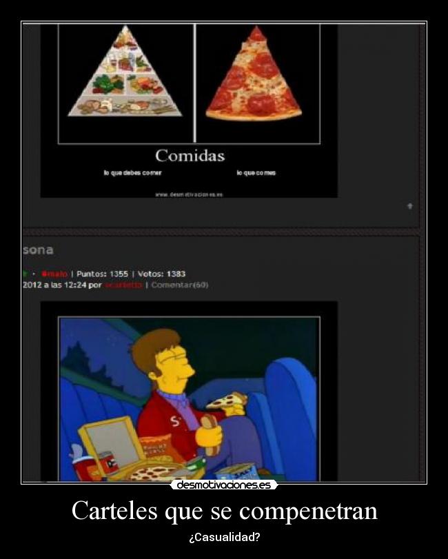 Carteles que se compenetran - ¿Casualidad?