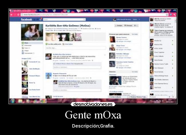 Gente mOxa - Descripción;Grafia.
