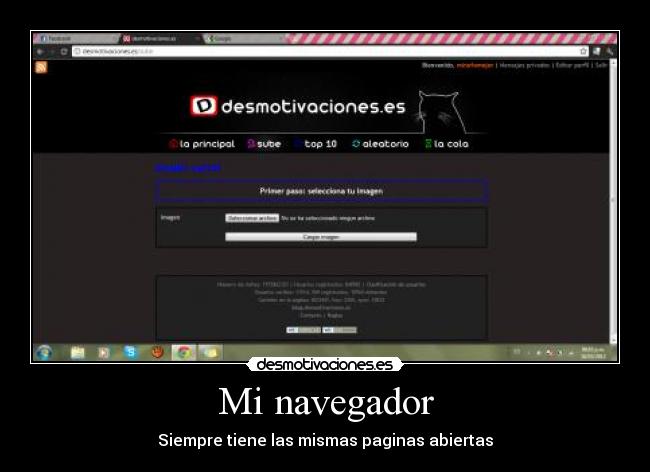 Mi navegador - Siempre tiene las mismas paginas abiertas