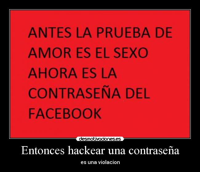 Entonces hackear una contraseña -