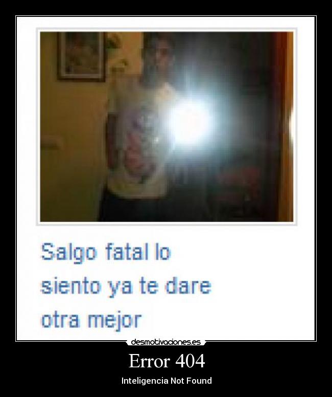 Error 404 - Inteligencia Not Found