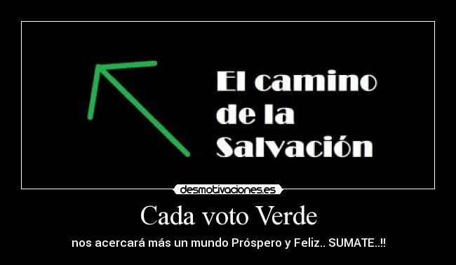 Cada voto Verde -