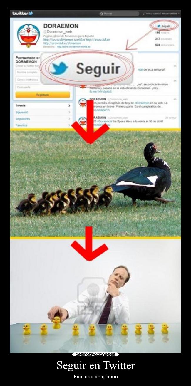 carteles seguir twitter desmotivaciones