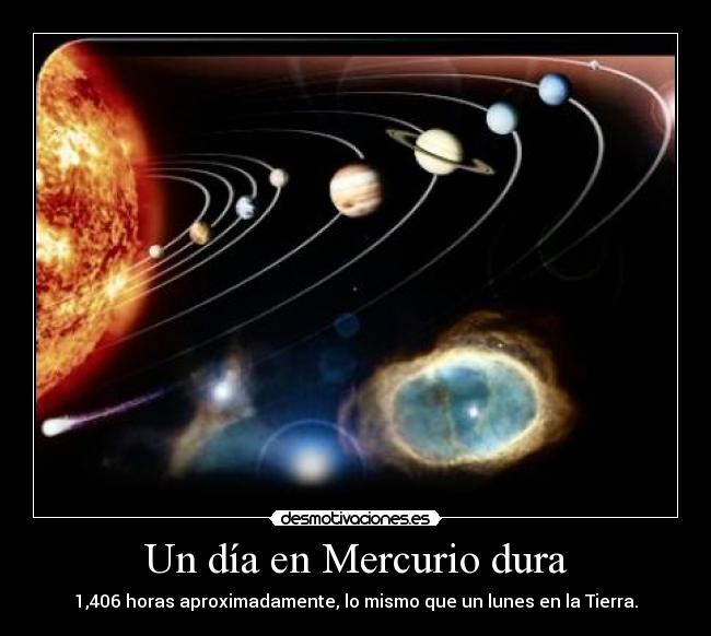 Un día en Mercurio dura - 