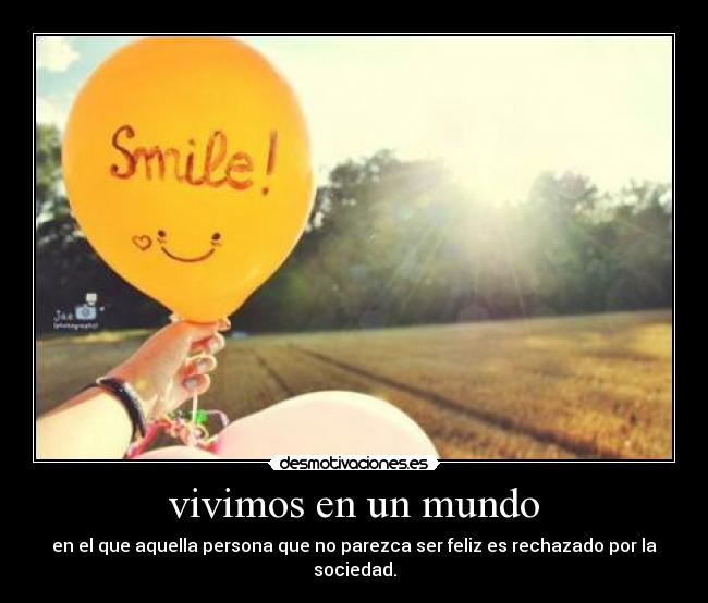 vivimos en un mundo - 