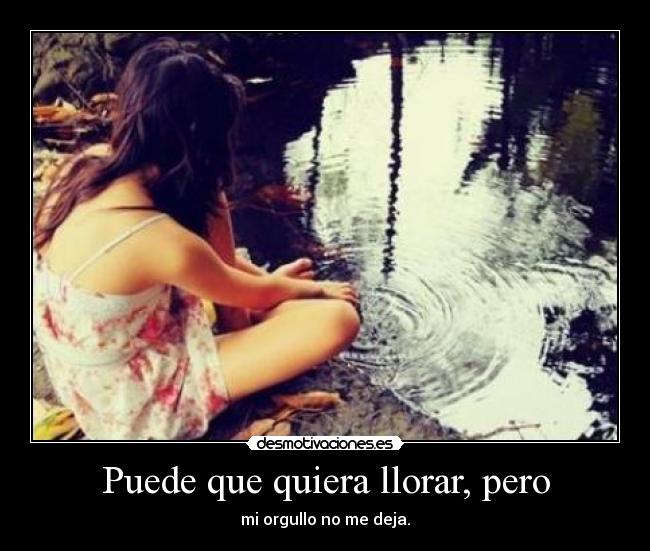 Puede que quiera llorar, pero - 