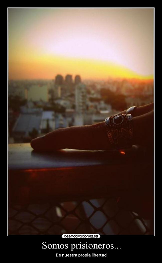 carteles somos prisioneros nuestra propia libertad desmotivaciones