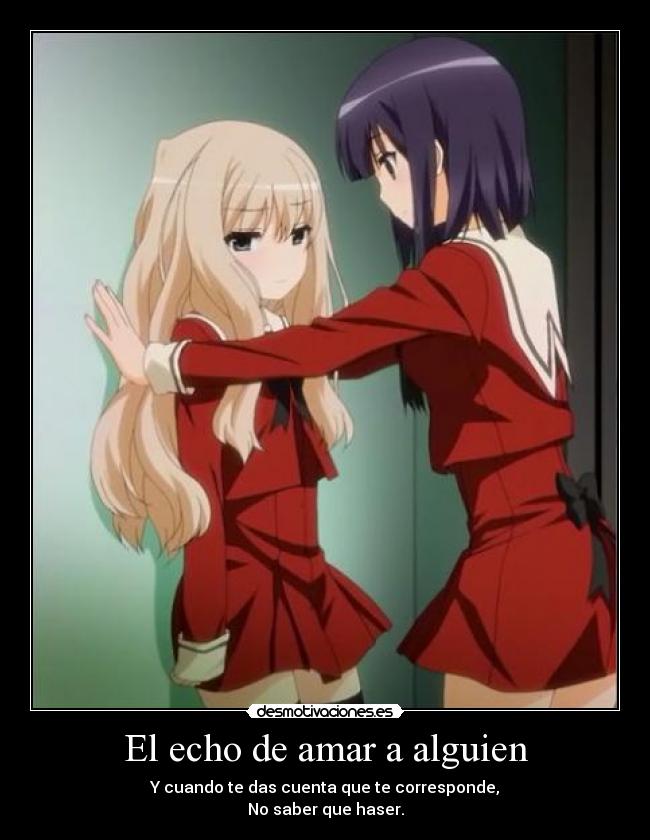 El echo de amar a alguien -