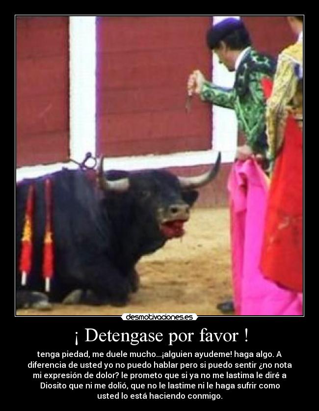 ¡ Detengase por favor ! -