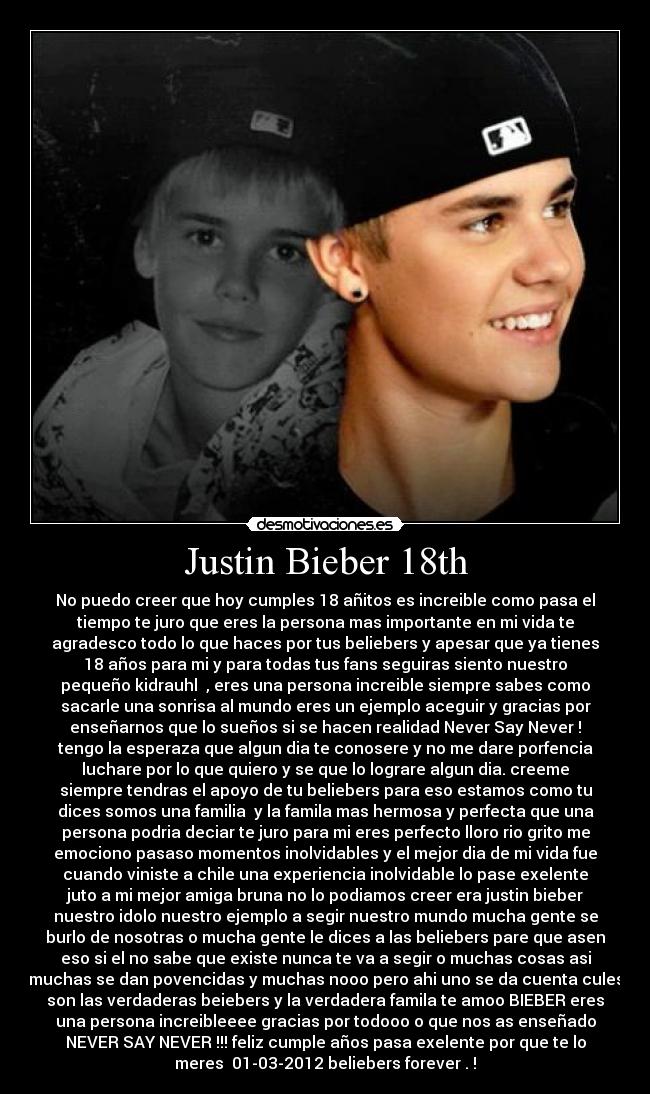 Justin Bieber 18th - 