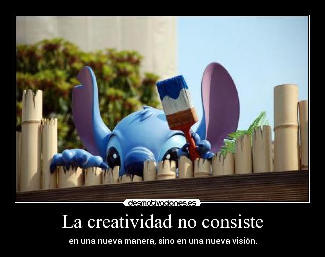 La creatividad no consiste -