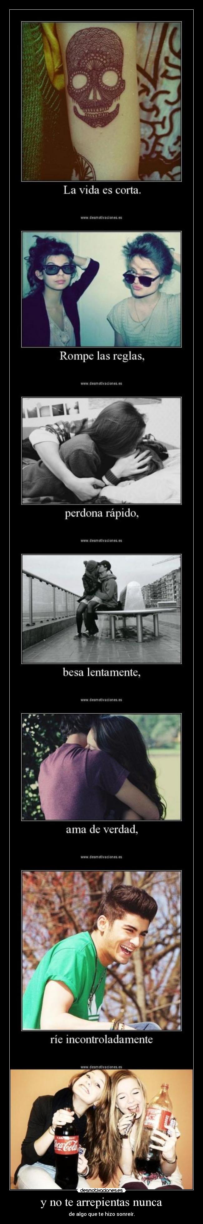 y no te arrepientas nunca - 