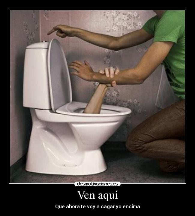 Ven aquí - Que ahora te voy a cagar yo encima