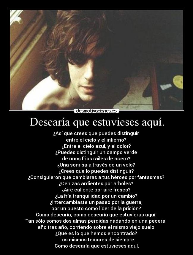 LETRA DE I WISH YOU WERE HERE letra de i wish you were here: