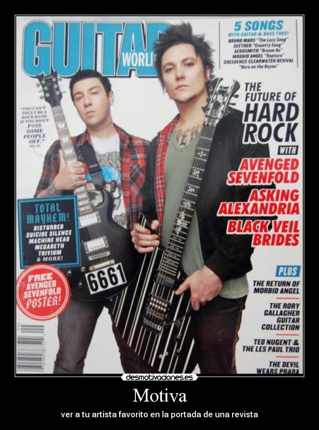 Motiva - ver a tu artista favorito en la portada de una revista