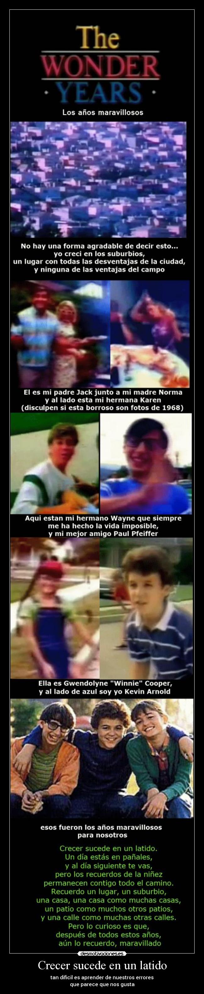 Crecer sucede en un latido -