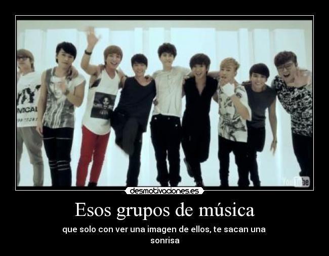 Esos grupos de música -