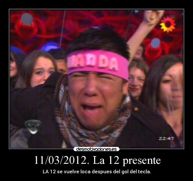 11/03/2012. La 12 presente -