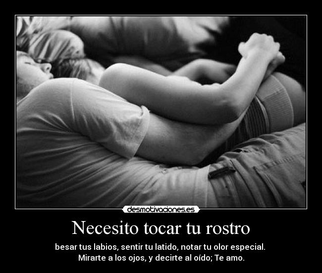 Necesito tocar tu rostro - 