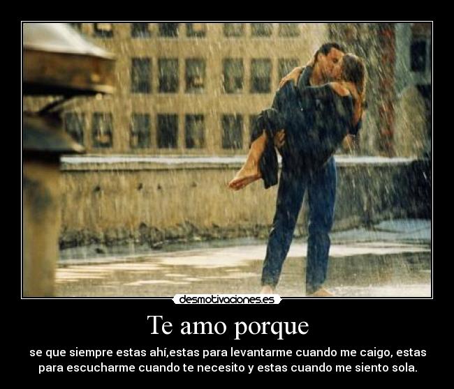 Te amo porque -
