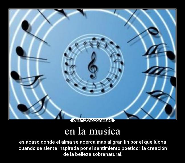 en la musica -