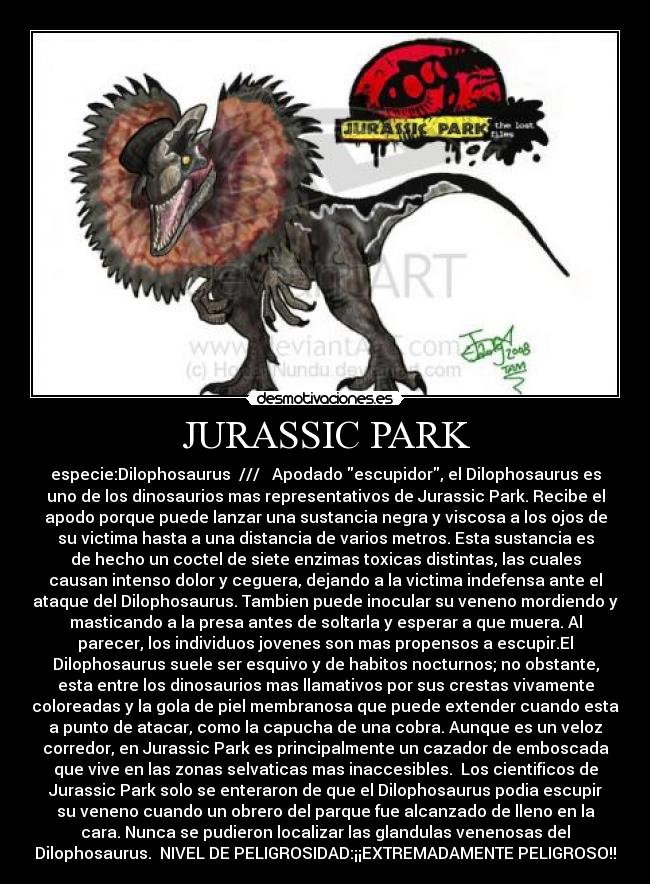 carteles jurassic park desmotivaciones