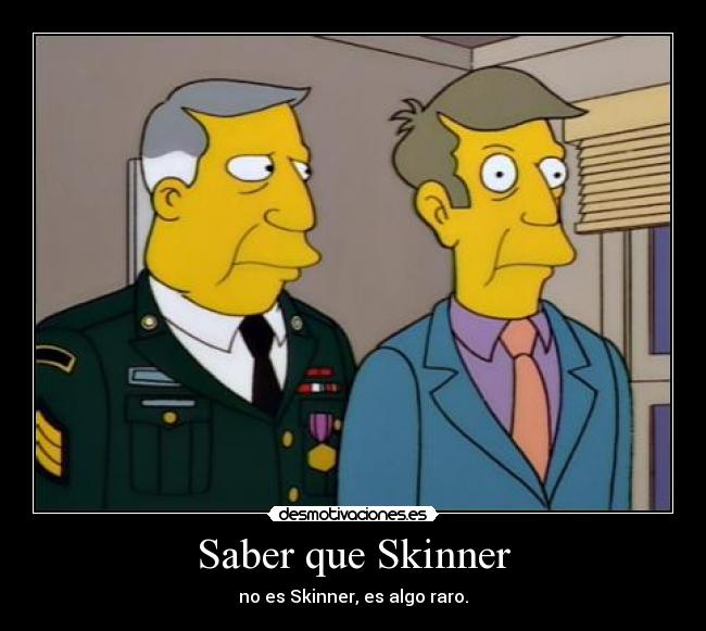 carteles skinner simpsons algo raro desmotivaciones