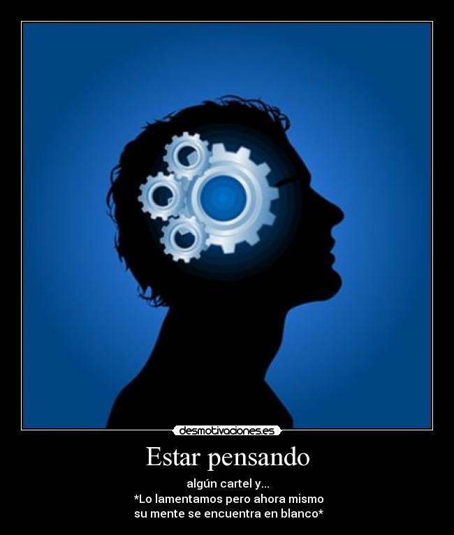 Estar pensando - 