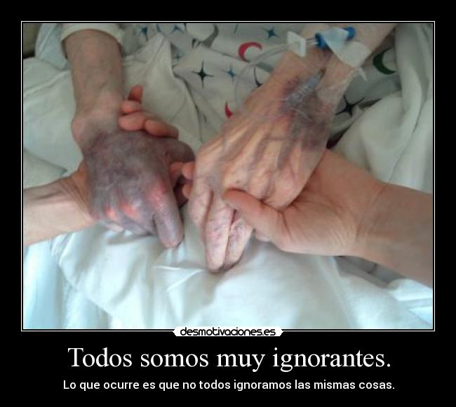 Todos somos muy ignorantes. - Lo que ocurre es que no todos ignoramos las mismas cosas.