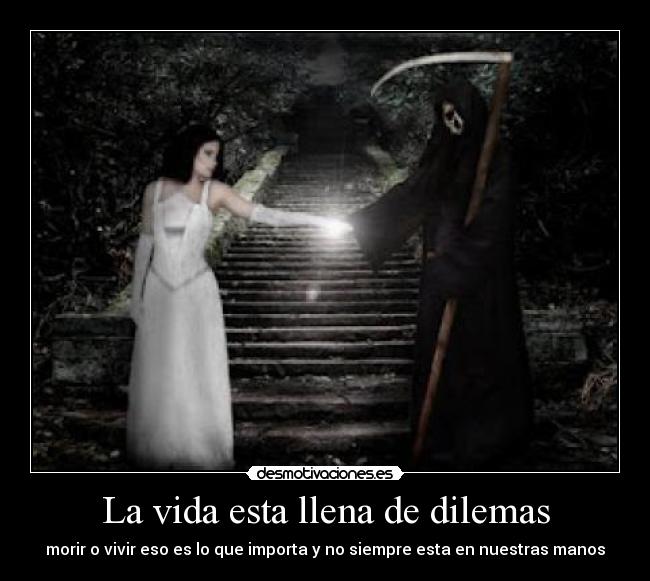 La vida esta llena de dilemas -