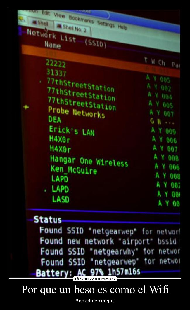 Por que un beso es como el Wifi - Robado es mejor