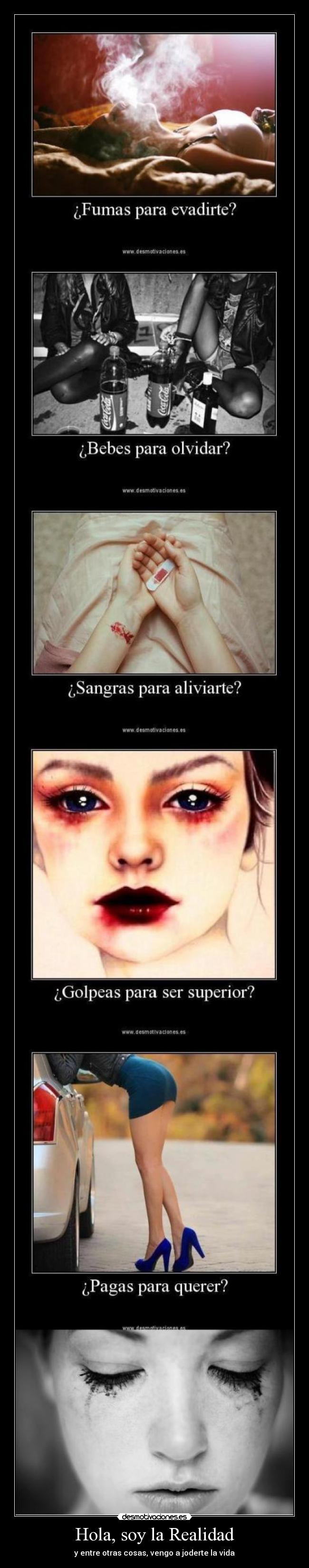 Hola, soy la Realidad - y entre otras cosas, vengo a joderte la vida