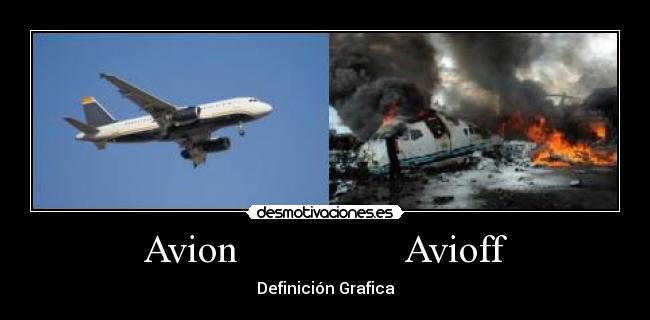 Avion Avioff - Definición Grafica