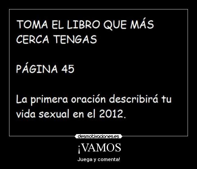 ¡VAMOS - Juega y comenta!