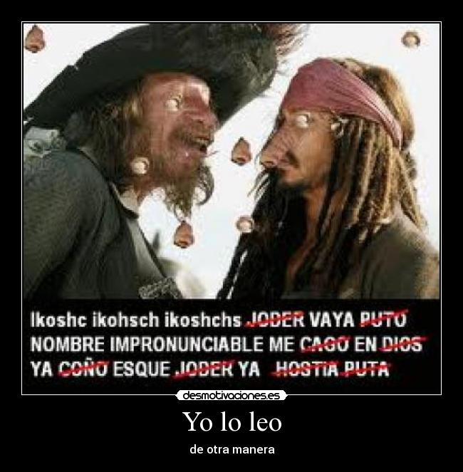 Yo lo leo - de otra manera