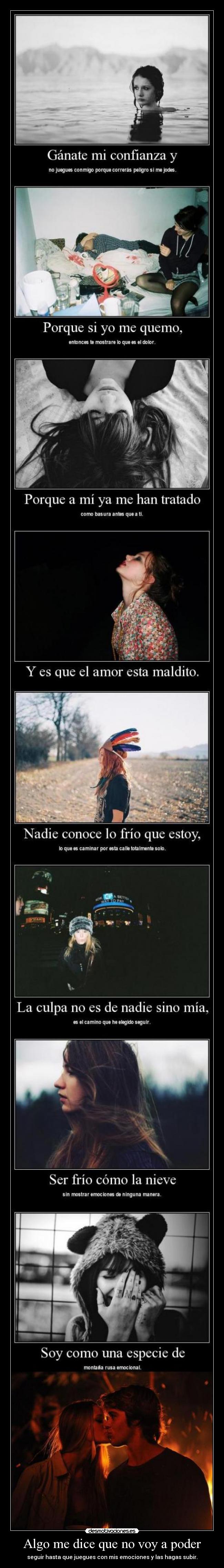 Algo me dice que no voy a poder -