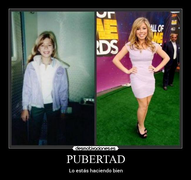 carteles pubertad jennette desmotivaciones