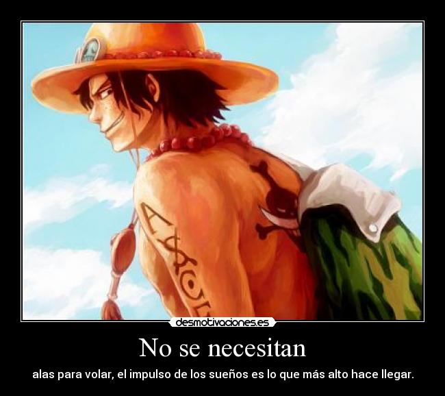 carteles one piece portgas ace desmotivaciones