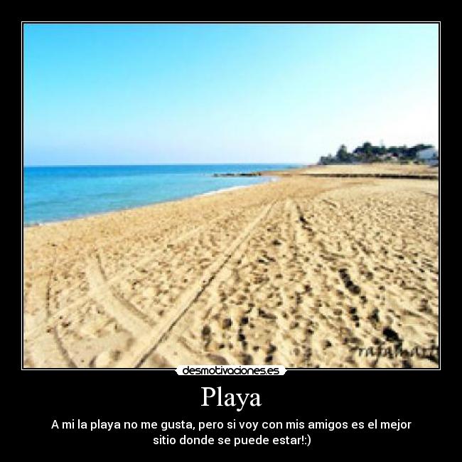 carteles playa desmotivaciones