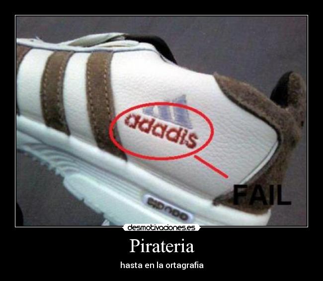 Pirateria - hasta en la ortagrafia