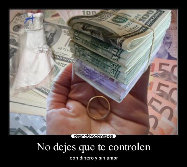 No dejes que te controlen -